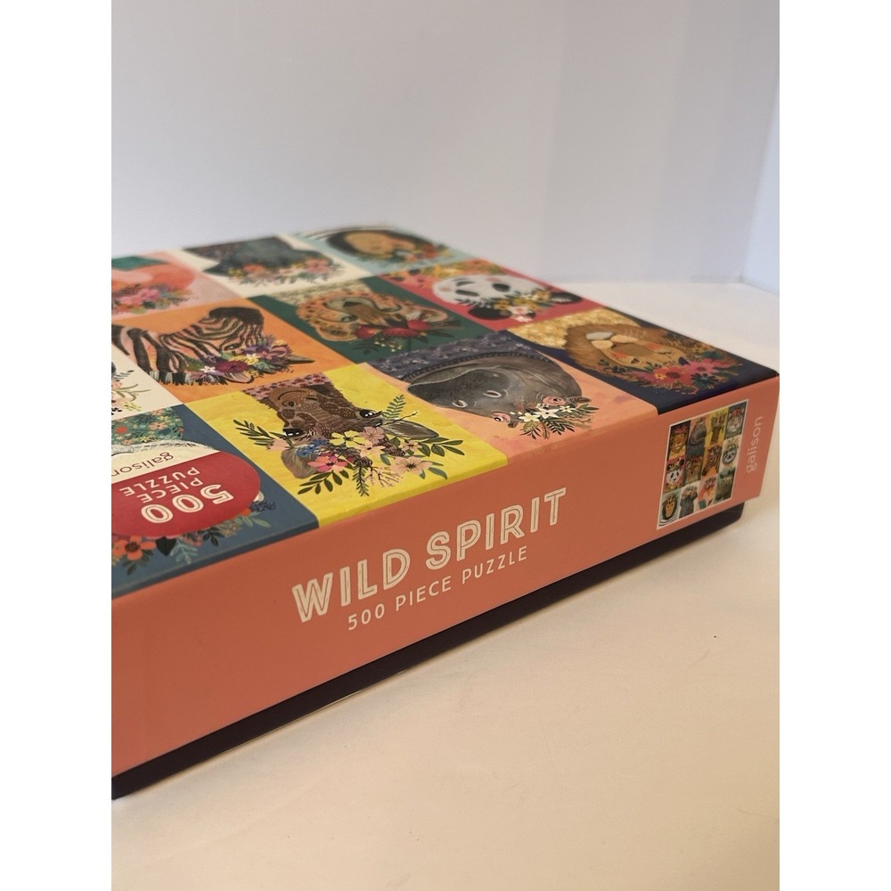 Wild Spirit 500 Piece Puzzle Galison Complete Animals Flower Headbands - Picture 4 of 6